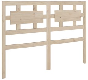 Testiera letto 125,5x4x100 cm in legno massello di pino
