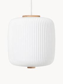 Lampada a sospensione piccola in vetro opale soffiato EK61