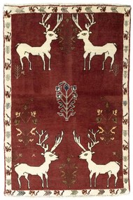 Gabbeh Tappeto 100 x 150 Rosso (Iran) Annodato A Mano