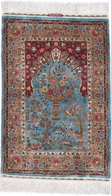 Hereke Tappeto 80x50 (Tacchino) Annodato A Mano