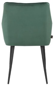 Set di sedie da pranzo verde in imbottito 2 pz Elvira – Støraa