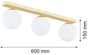 Argon 1414 - Lampadario a plafone FLAVIO 3xE14/7W/230V