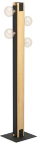 Lampada da terra Layham in acciaio, H 127.5 cm, E27 4xMAX60W EGLO