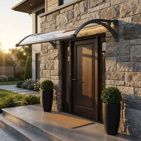 LEDDY - pensilina porta ingresso in policarbonato fotovoltaica con led