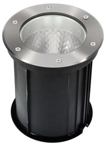 Faro interrato con base E27 - per lampade PAR30 e PAR38 - Doppio Pressacavo Base E27