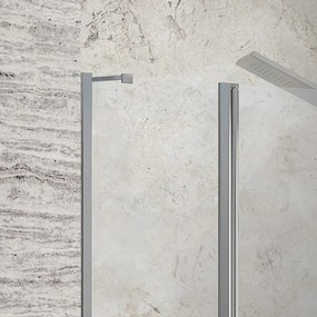 Kamalu - Porta battente per doccia con lato fisso 100.5-105.5 cm | KPX4000C