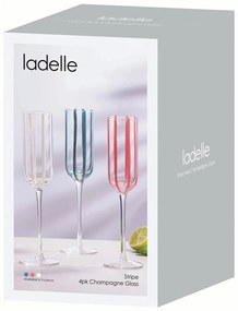 Set di bicchieri da bollicine 4 pz 180 ml Stripe – Ladelle