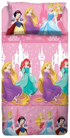 Lenzuola lettino singolo Principesse Disney