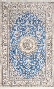 Nain Tappeto persiano 250x150 Blu (Iran) Annodato A Mano