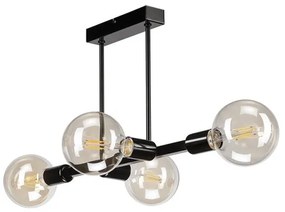 Lampadario su palo ASTRID 4xE27/60W/230V nero