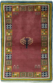 Gabbeh Tappeto persiano 100x160 Rosso (Iran) Annodato A Mano