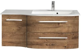 Mobile da bagno sotto lavabo PELIPAL Contea rovere L 117 x H 48 x P 49.5 cm 2 cassetti 1 anta, lavabo non incluso