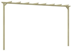 Pergola Da Giardino Legno Di Pino Impregnato 360x200x60 Cm /