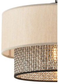 Lampada a sospensione su cavo ECHO 1xE27/60W/230V beige/grigio