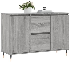 Credenza grigio sonoma 104x35x70 cm in legno multistrato