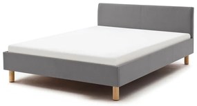 Letto singolo imbottito grigio chiaro rete non inclusa 120x200 cm Lena – Meise Möbel