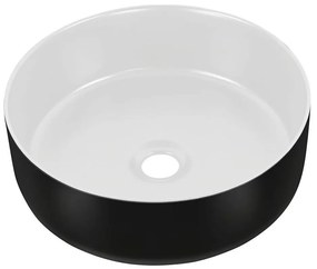 COMAD UM-6259 SIMPLE 8 - Lavabo da appoggio SIMPLE Ø 36 cm bianco/nero