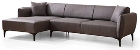 Divano angolare grigio scuro , angolo sinistro - Belissimo - Balcab Home