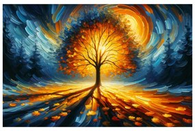 Quadro su tela – Albero della vita al centro di una foresta scura