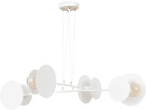 Lampadario a sospensione con filo IDEA 4xE27/15W/230V bianco