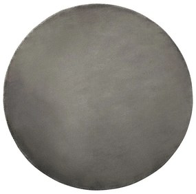 Tappeto viscosa grigio scuro ø 140 cm GESI II Beliani