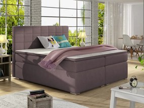 Letto matrimoniale boxspring Sara - 160 x 200 cm , Tessuto lilla