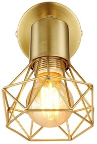 Globo 54802GB-1 - Faretto da parete XARA I 1xE14/40W/230V oro