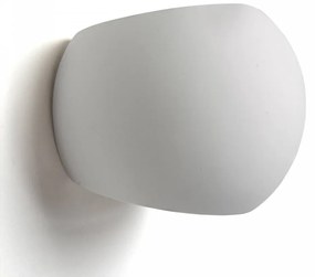 Applique da Parete GLOBE in Gesso Pitturabile G9 Materiale Gesso