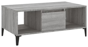 Tavolino salotto grigio sonoma 90x50x36,5 cm legno multistrato