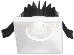Gfa303- faretto da incasso in alluminio a led 3000k 700lm 9w quadra...