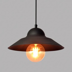 Lampadario a sospensione con filo SORAPIS 1xE27/15W/230V nero