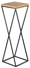 Portafiori 70x24 cm nero/marrone