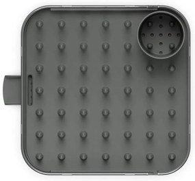 Scolapiatti regolabile grigio in acciaio inox 35x39 cm Duo - Joseph Joseph