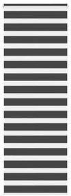 Tenda A Rullo Zebra Nero Larghezza Tessuto 70,9 Cm Poliestere /