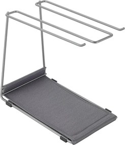 Portabicchieri da vino in acciaio, argento Calix - Metaltex