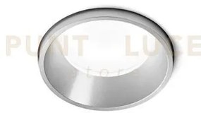 Thessaly faretto da incasso 1 luce bordo raso acciaio spazzolato ip...