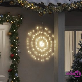 vidaXL Illuminazione di Natale Galassia 140 LED Bianco Caldo 17 cm