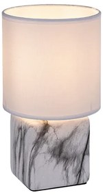 Rabalux 74069 - Lampada da tavolo NALISA 1xE14/40W/230V bianca/effetto marmo