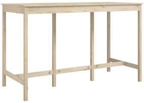 Tavolo da bar 180x80x110 cm in legno massello di pino