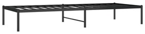 Giroletto in metallo nero 80x200 cm