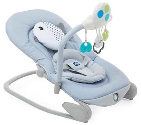 Chicco - Sdraietta vibrante per bambini con melodia BALLOON Dots 2xAA + 1xLR20 blu