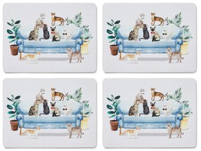 Tovagliette in sughero 4 pezzi 21,5x29 cm Curious Cats - Cooksmart ®