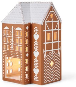 Portacandela in ceramica per lumino Gingerbread Lighthouse – Kähler Design