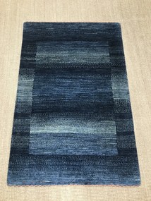 Loribaft Tappeto 80 x 120 Blu (Iran) Annodato A Mano