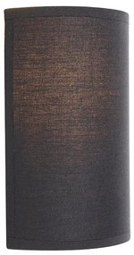 Lampada da parete moderna nera e oro - Simple Drum