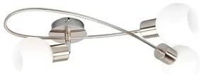 Elaina 3 Plafoniera Opaco Nickel - Lindby