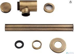 Sifone pop-up EYN SAQ1556 in più finiture, tra cui bronzo antico e ottone anticato