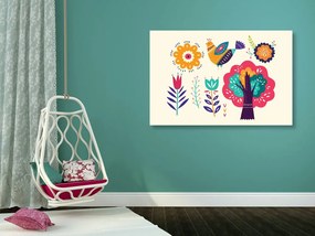 Stampa su tela – Natura in stile folk