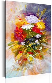 Quadro Fiori d'agosto  Colore colorful, Dimensioni e Misure 80x120