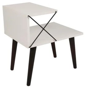 Comodino CROSS 55x50 cm bianco